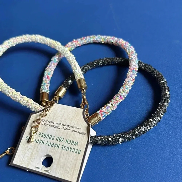 Sparkly Bracelet‎ set of 3 - Picture 1 of 4